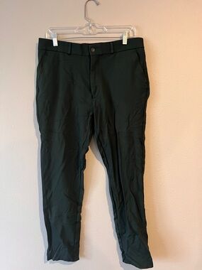 Dark green stretch chinos